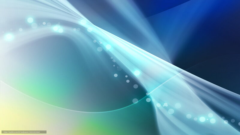 Abstract Light Waves — Blue, Serene, Digital Art, Light Beams, Bokeh