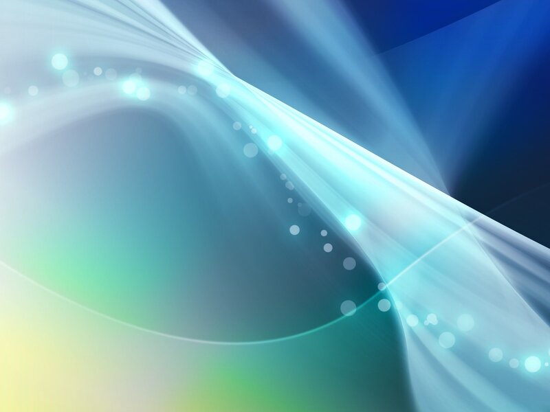 Abstract Light Waves — Blue, Serene, Digital Art, Light Beams, Glow, Circles