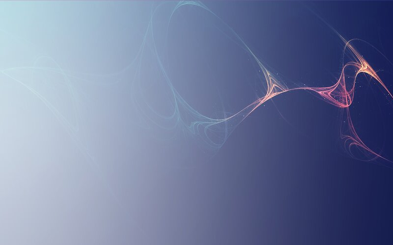 Abstract Light Waves — Blue, Serene, Digital Art, Light Trails