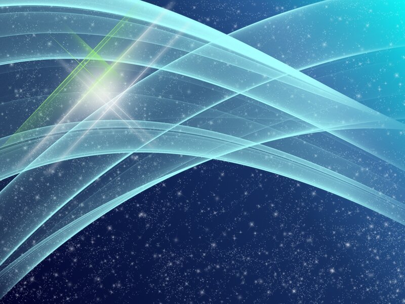 Abstract Light Waves — Blue, Serene, Night