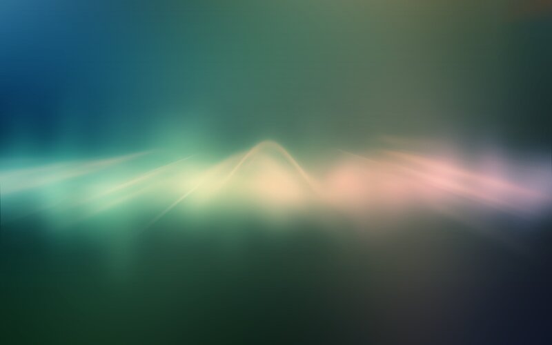 Abstract Light Waves — Green, Serene, Wave