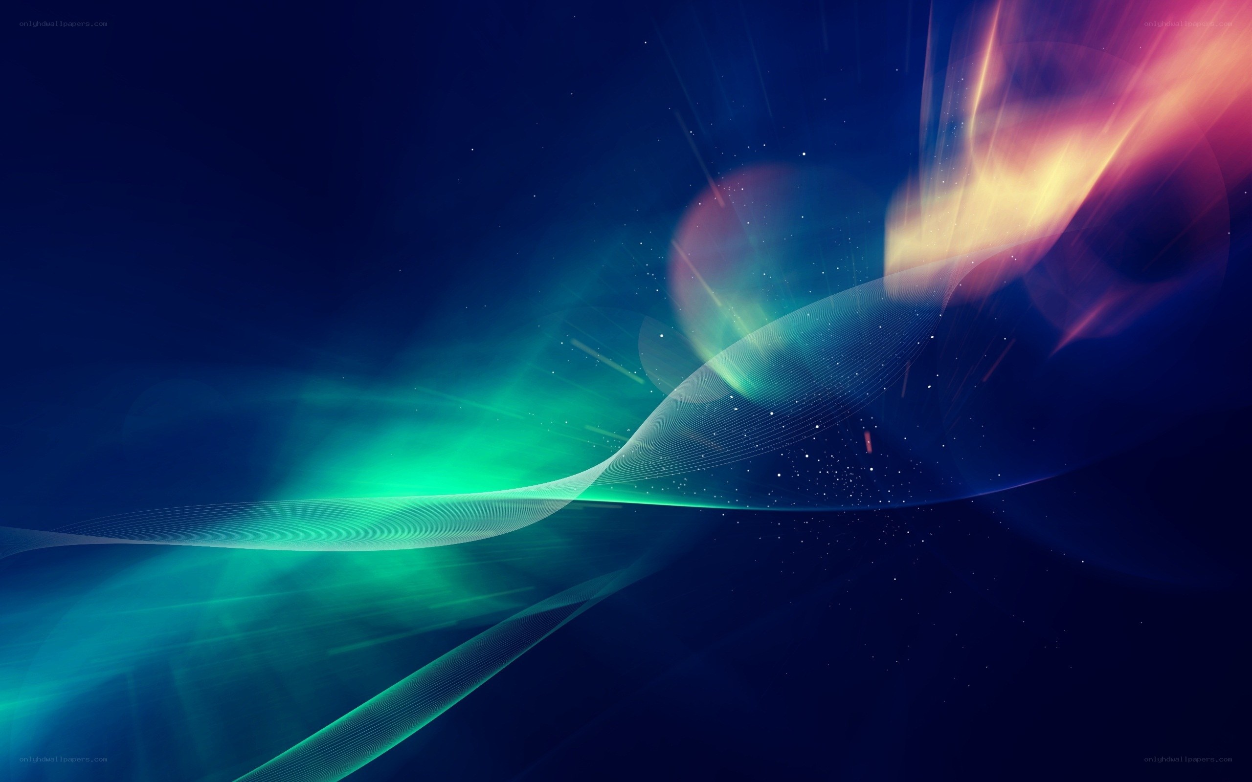 Abstract light waves in space