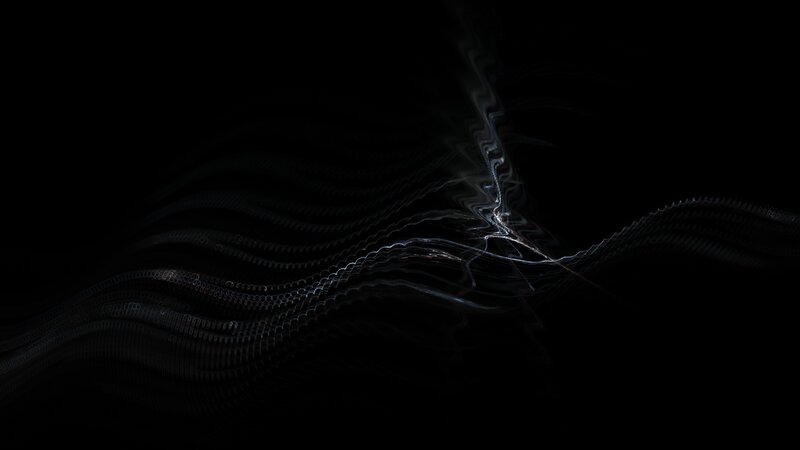 Abstract light waves on black