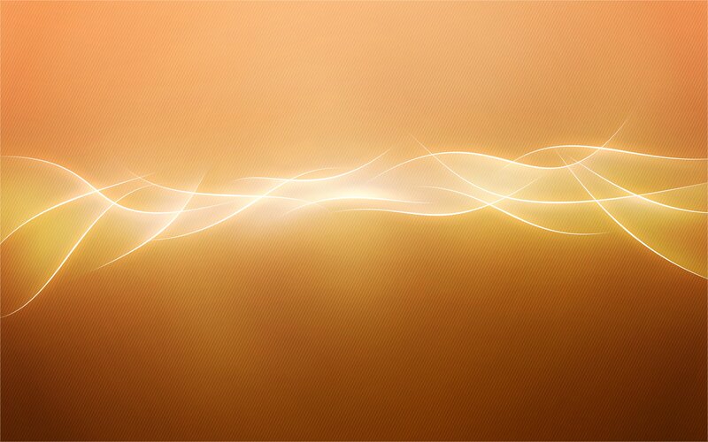 Abstract Light Waves — Orange, Calm, Light Lines