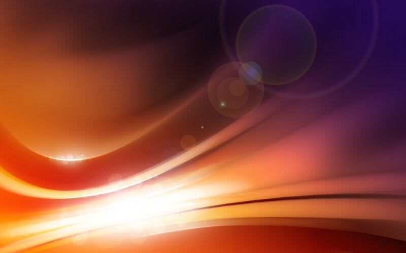 Abstract Light Waves — Orange, Dynamic, Digital Art, Light Streaks