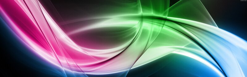 Abstract Light Waves — Pink, Dynamic