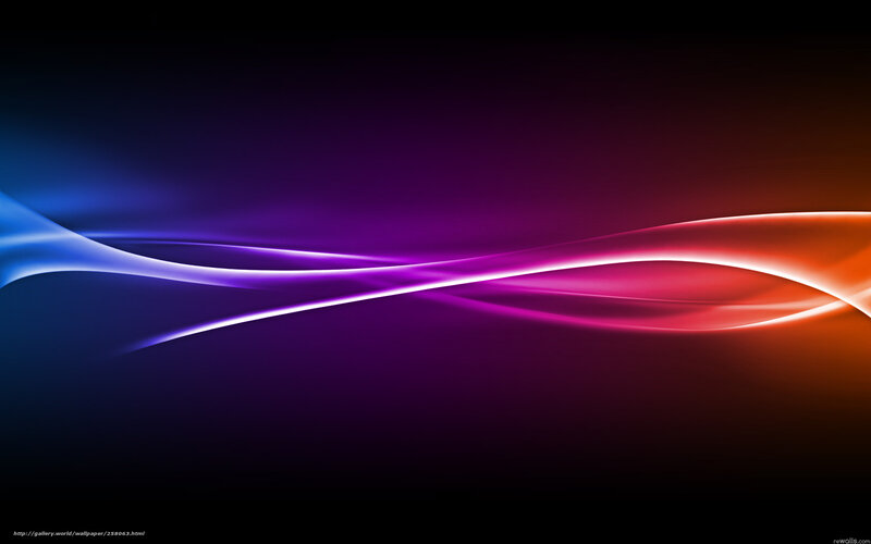 Abstract Light Waves — Purple, Dynamic, Digital Art, Color, Wave