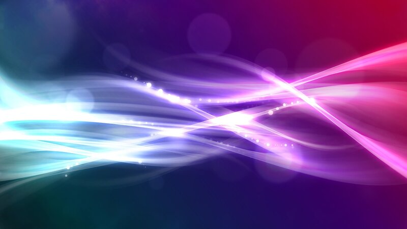 Abstract Light Waves — Purple, Dynamic, Digital Art, Light Streaks, Bokeh