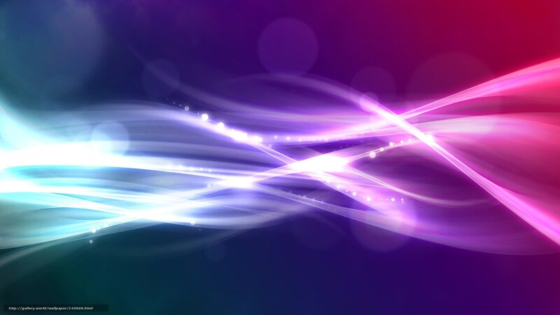 Abstract Light Waves — Purple, Dynamic, Digital Art, Light Streaks