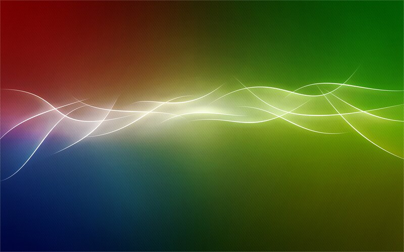 Abstract Light Waves — Red, Calm