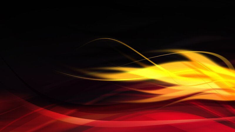 Abstract Light Waves — Red, Dynamic, Digital Art, Color, Motion, Yellow