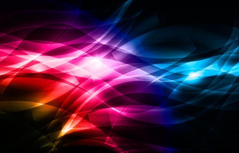 Abstract Light Waves — Red, Dynamic, Digital Art, Color, Wave