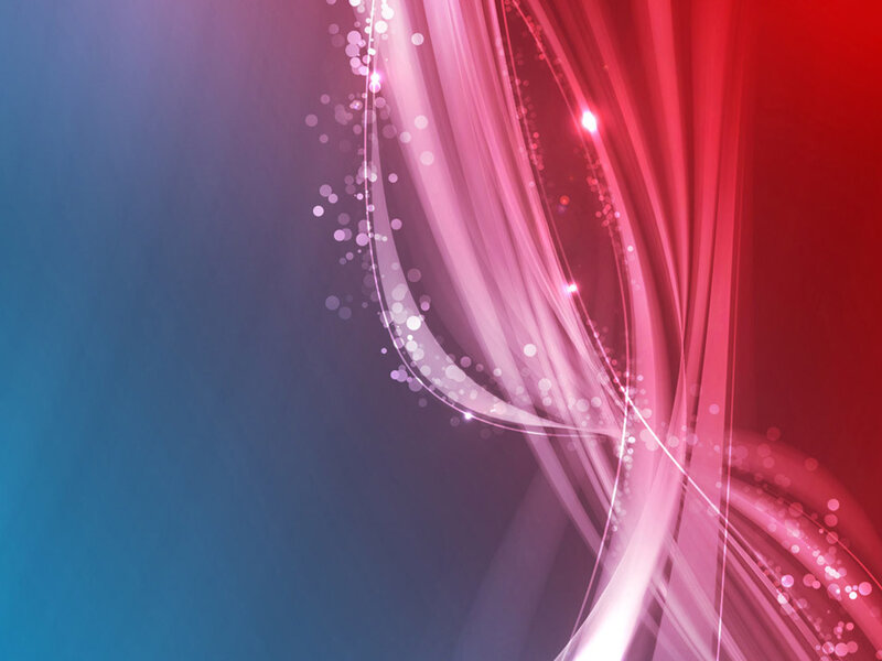 Abstract Light Waves — Red, Dynamic, Digital Art, Light Streaks, Particles, Glow