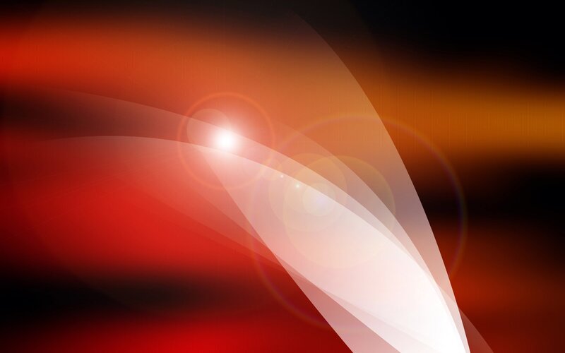 Abstract Light Waves — Red, Dynamic, Glow