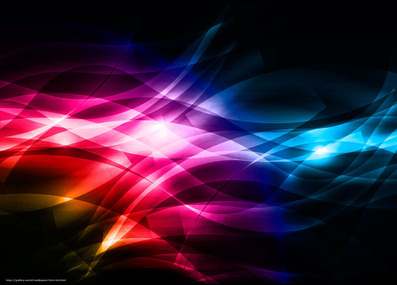 Abstract Light Waves — Red, Dynamic