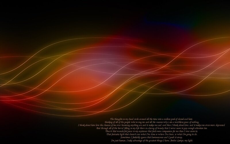 Abstract Light Waves — Red