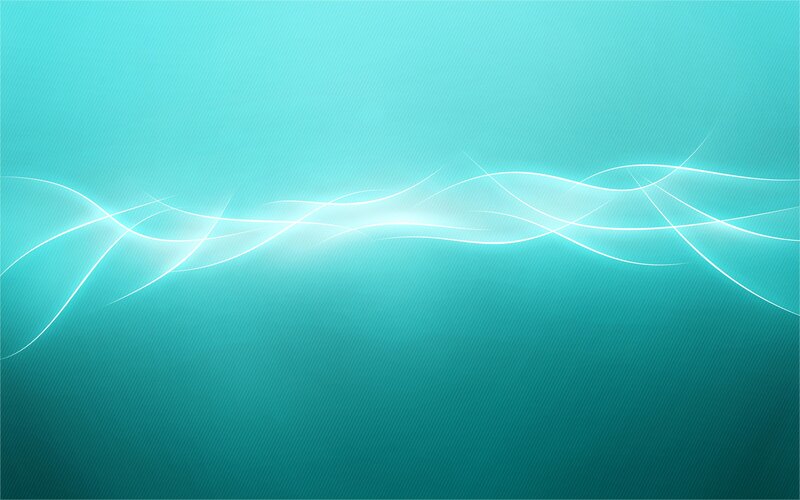 Abstract Light Waves — Teal, Calm, Light Lines