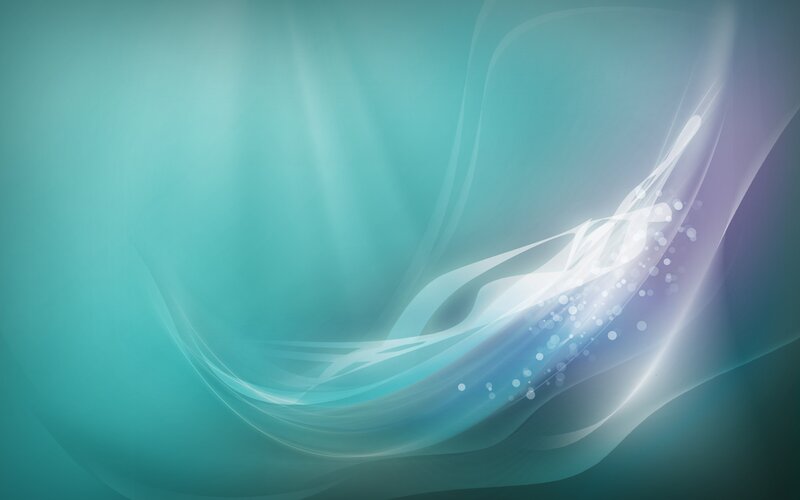Abstract Light Waves — Teal, Serene, Digital Art