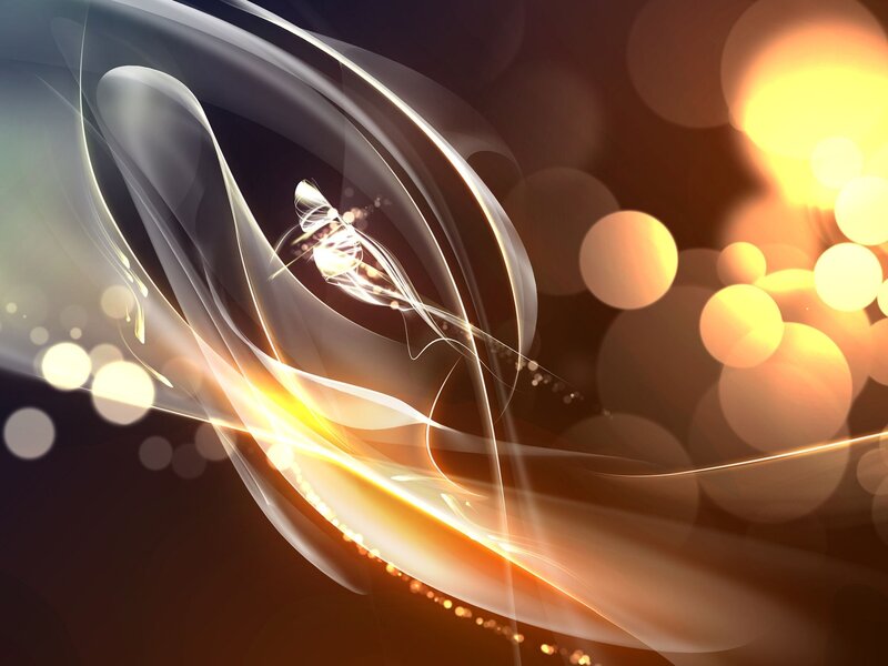 Abstract Light Waves — White, Dynamic