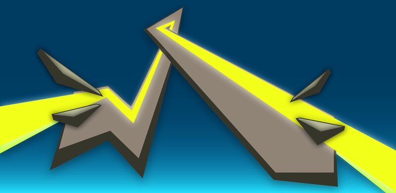 abstract lightning bolt design