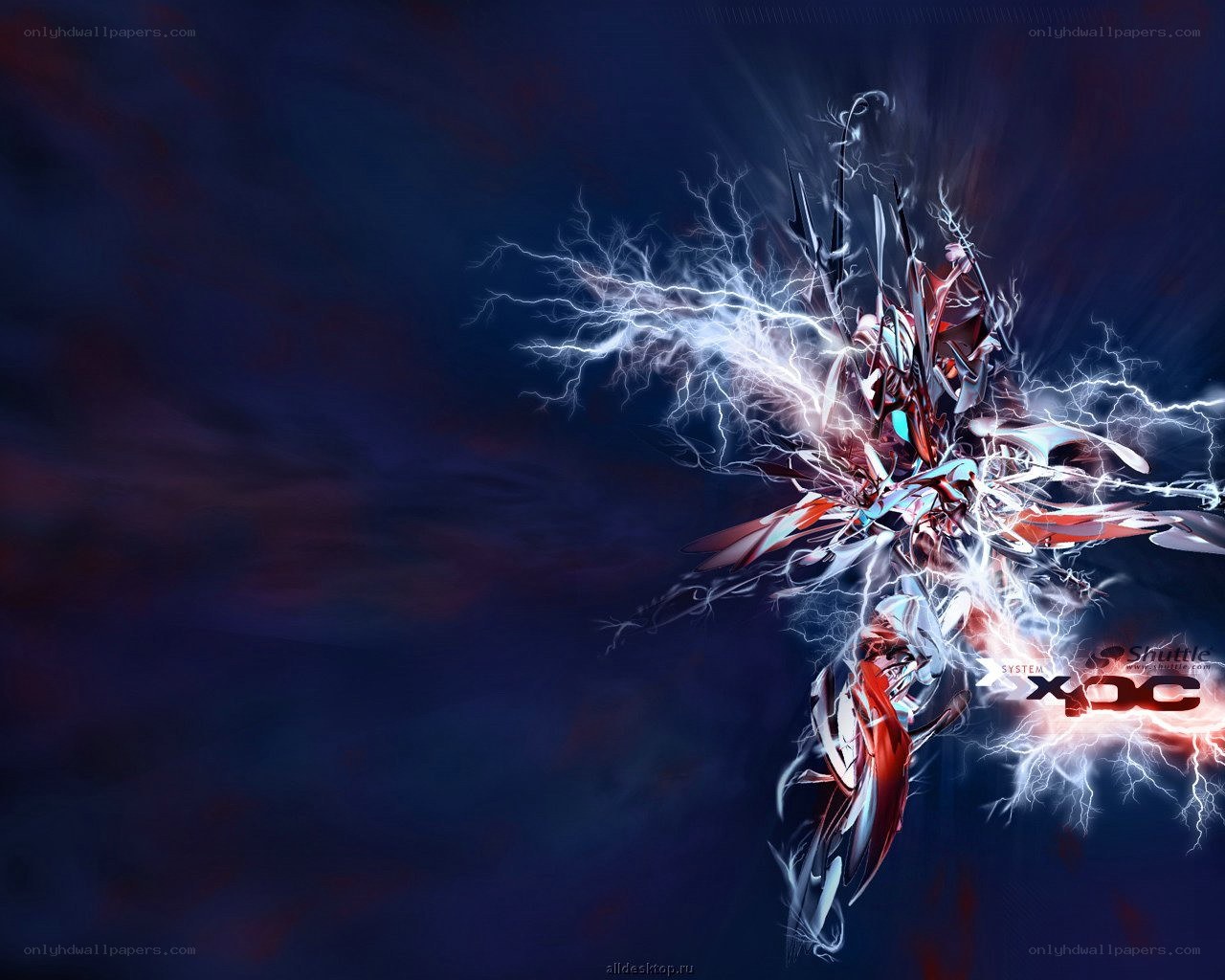 abstract lightning energy design