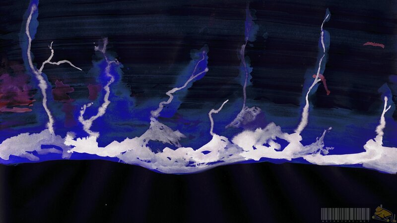 abstract lightning storm art