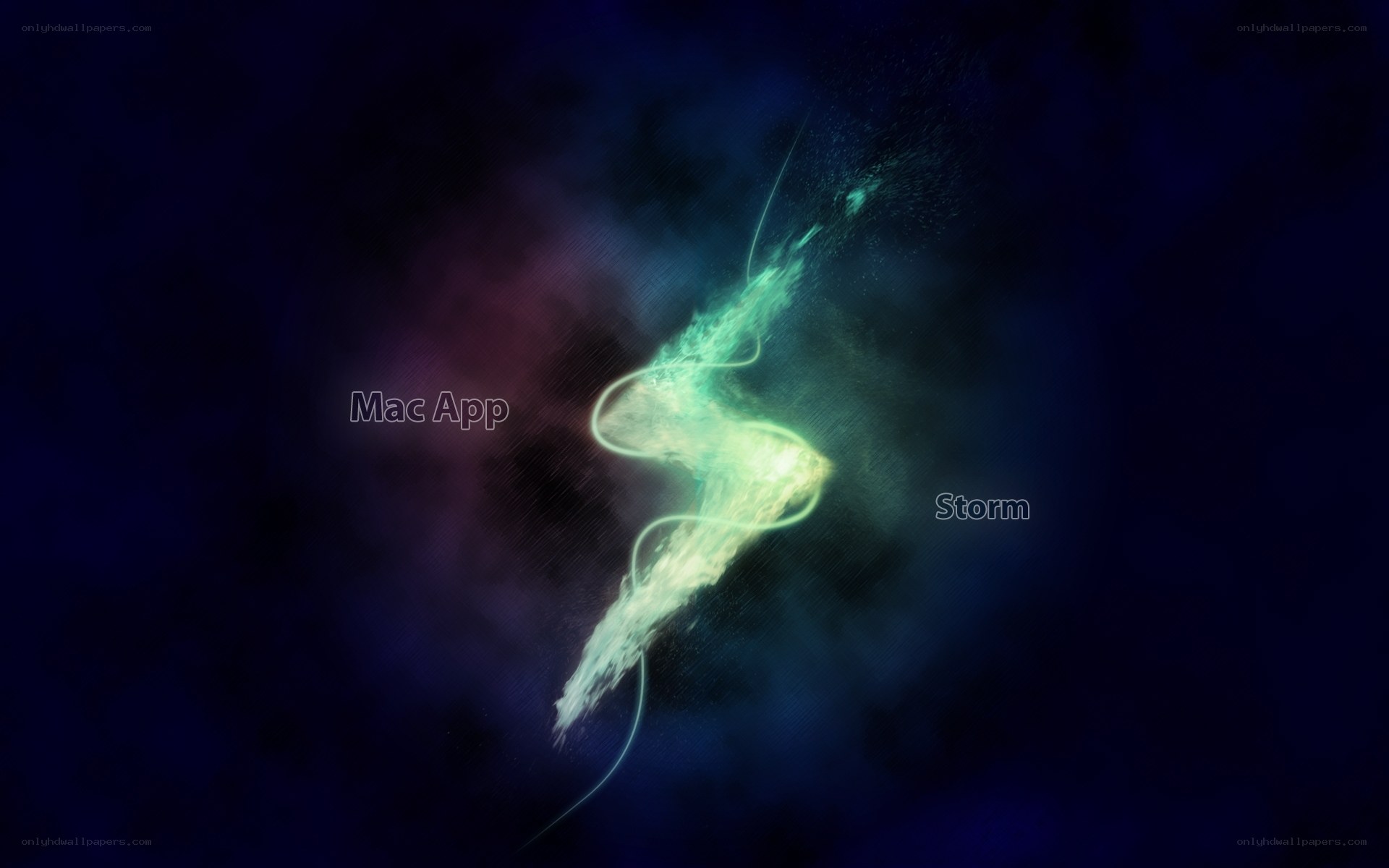 abstract lightning storm