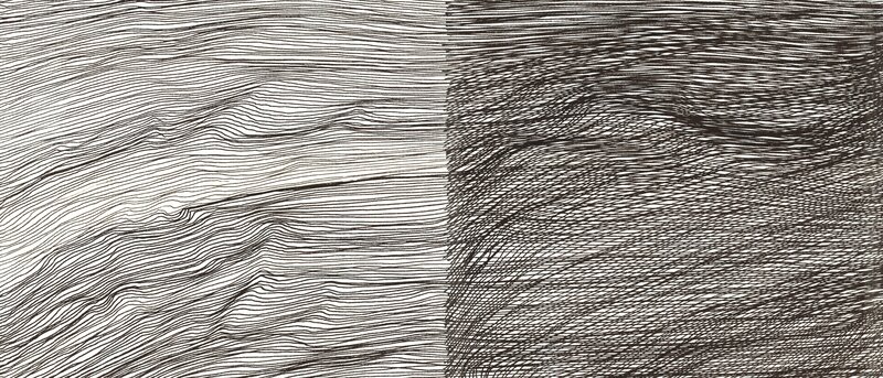 Abstract Line Art — Black, Calm
