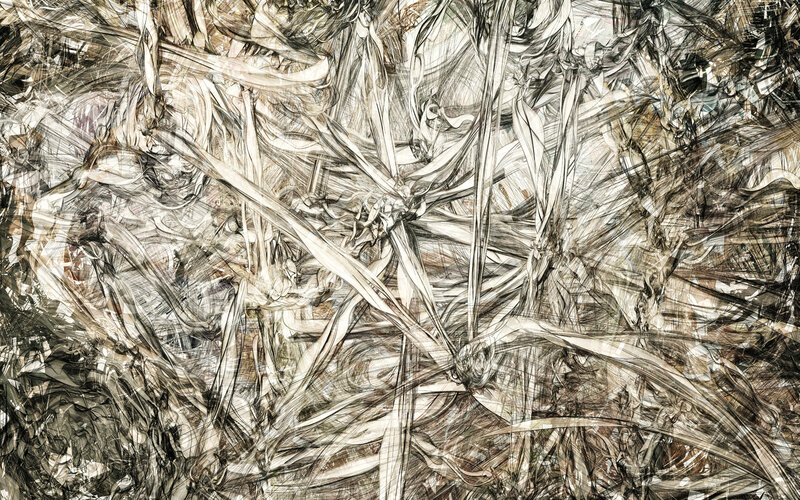 Abstract line art composition