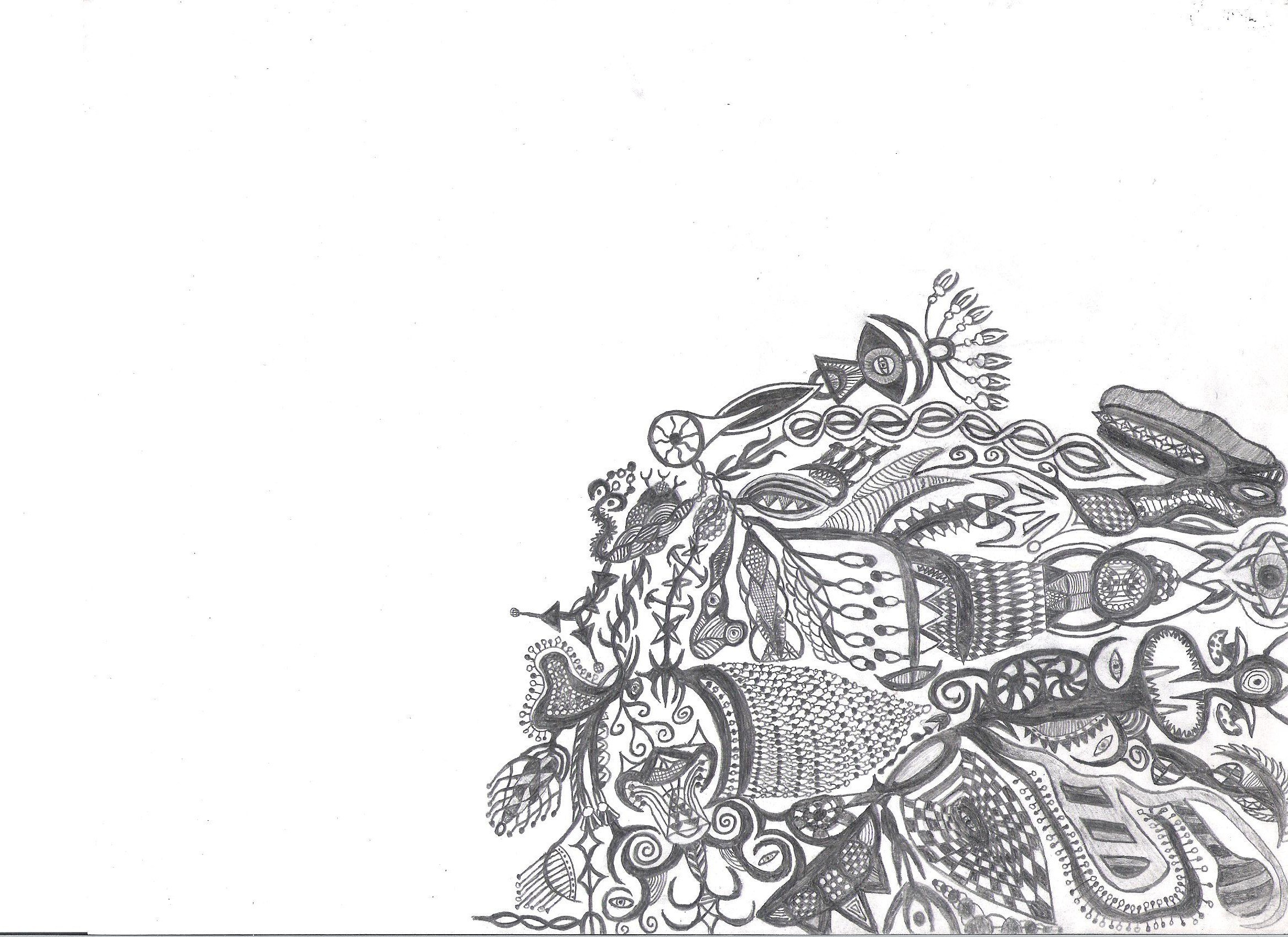 abstract line art drawing