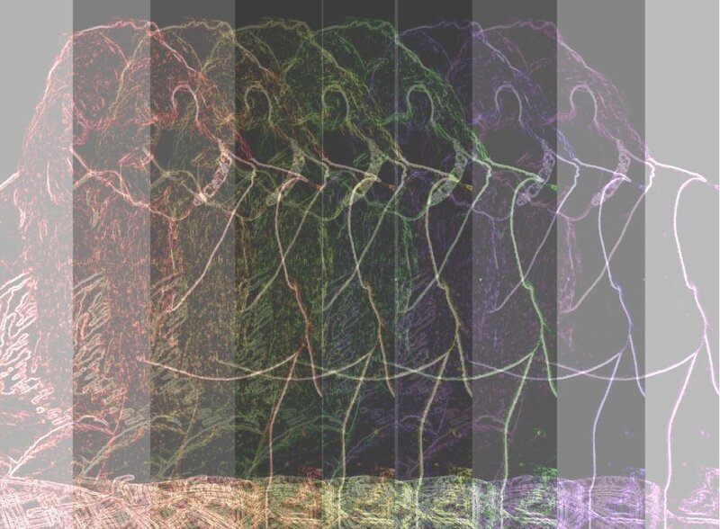 Abstract Line Art Figures