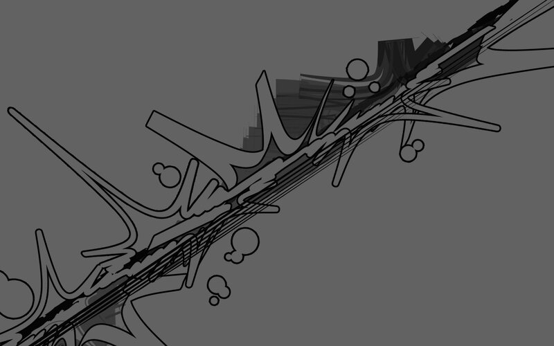 Abstract Line Art — Gray