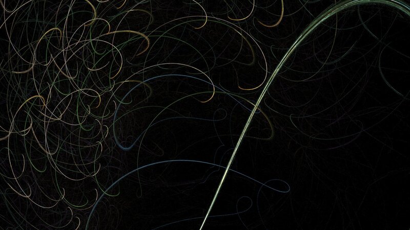 Abstract line art on black