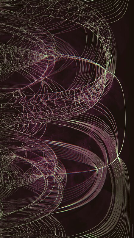 Abstract Line Art — Purple