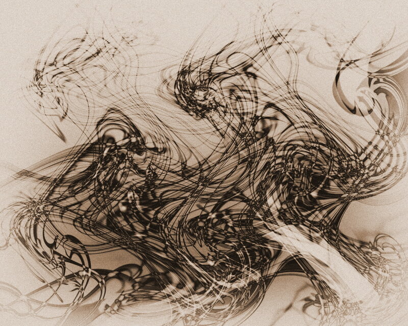 Abstract line art swirls