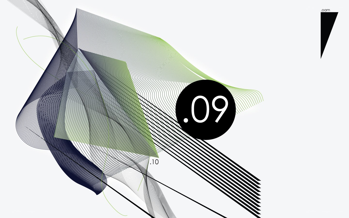 abstract line art with numbers