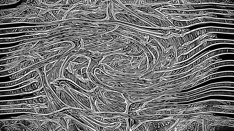 Abstract Line Pattern — Black, Chaotic, White