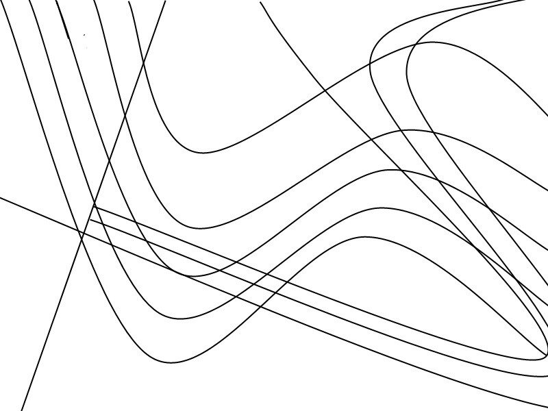 Abstract Line Pattern — Black