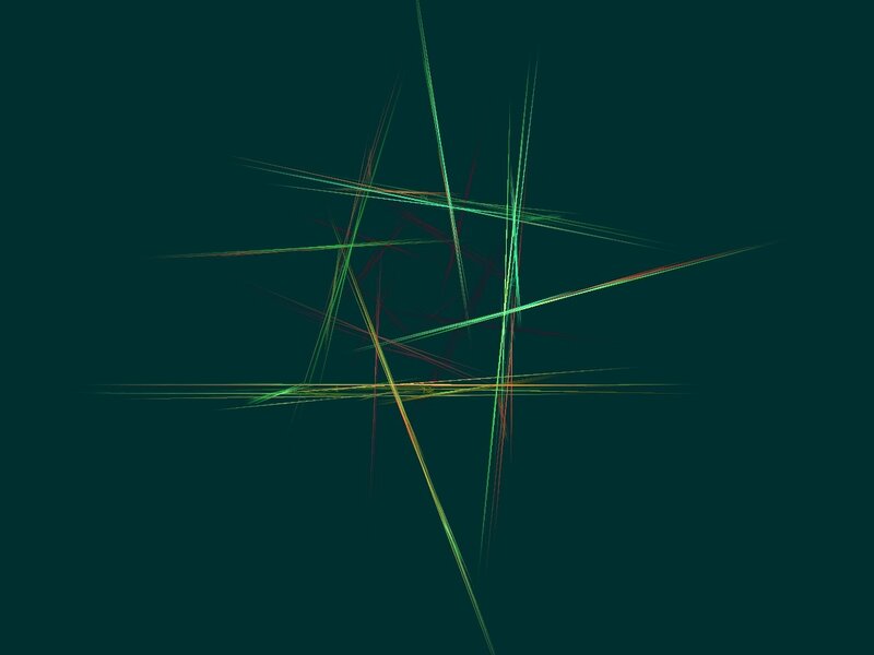 Abstract Line Pattern — Green, Calm