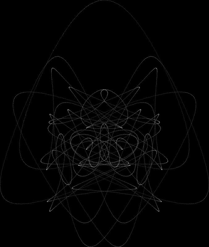 Abstract Line Pattern — White, Calm