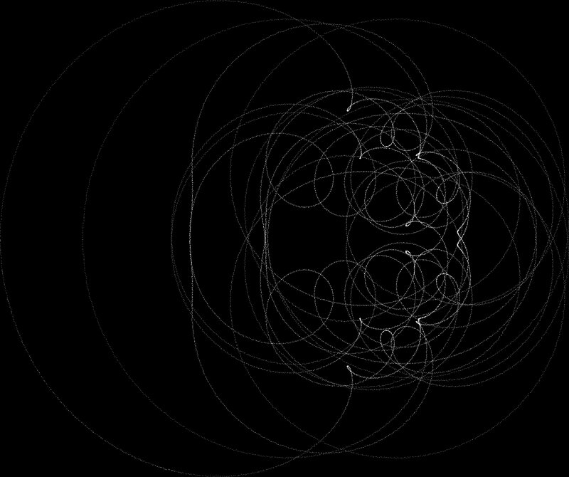 Abstract Line Pattern — White