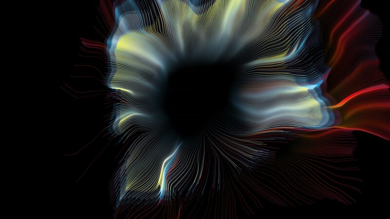 Abstract Line Pattern — Yellow