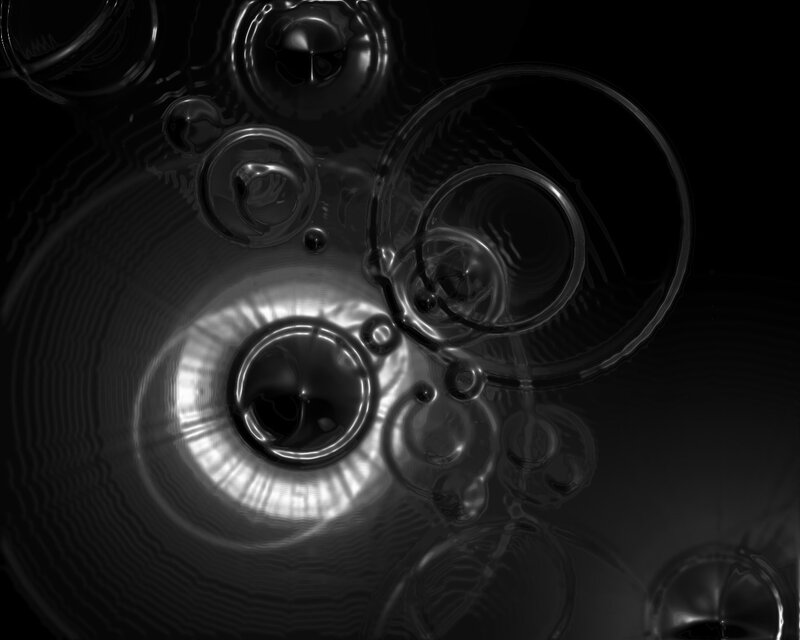 Abstract liquid bubbles