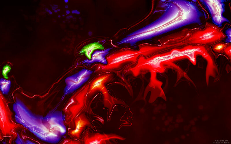 Abstract liquid color art