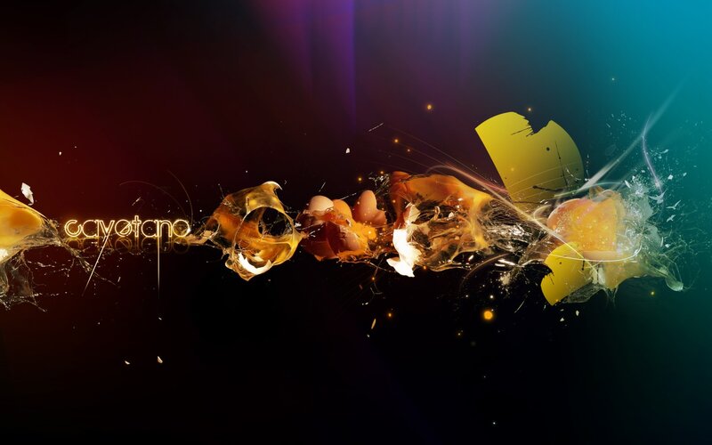 abstract liquid explosion art