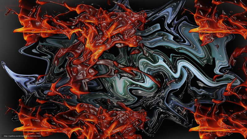 Abstract Liquid Flames