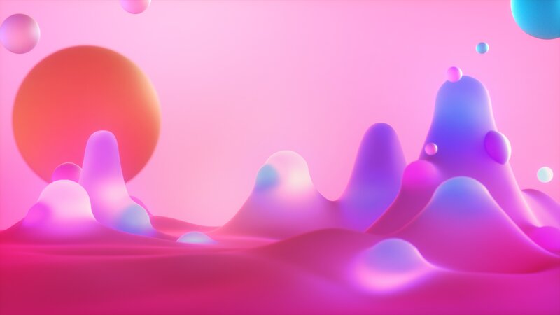 Abstract Liquid Landscape