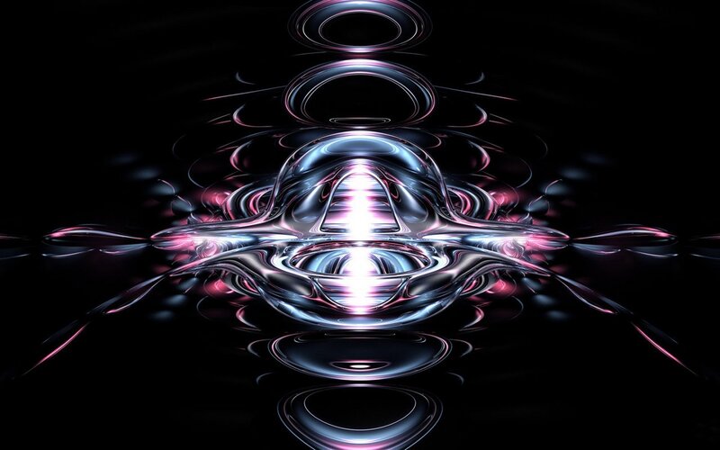 Abstract liquid light sculpture