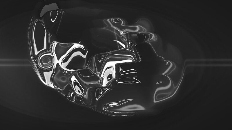 abstract liquid metal form
