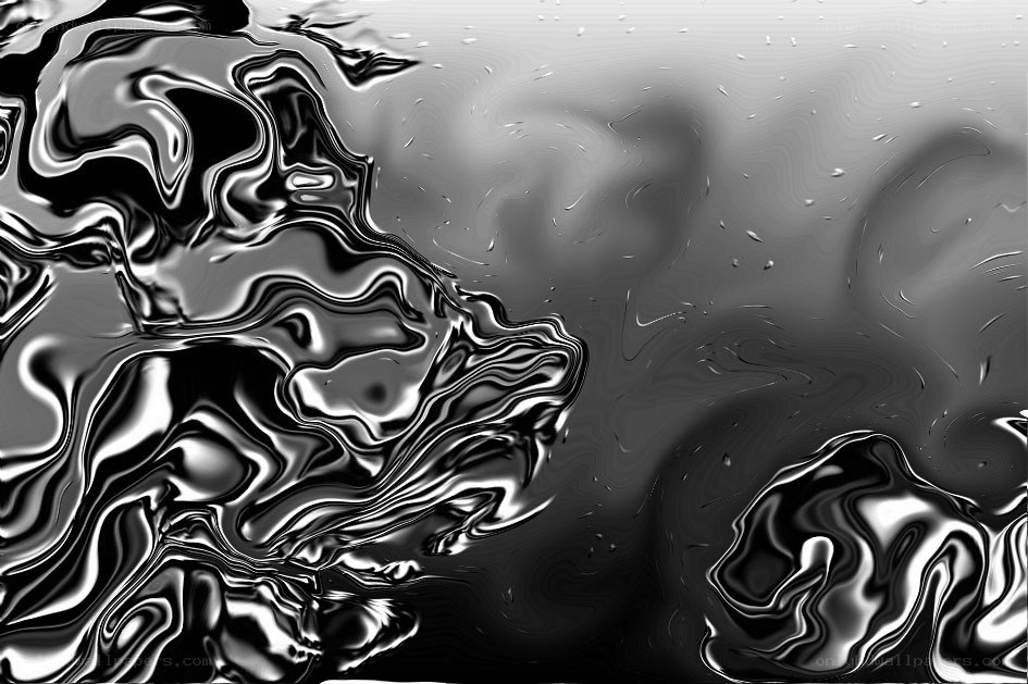 Abstract liquid metal swirl